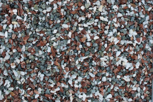  Мраморная крошка (щебень крошка микс: белый-розовый) фр. 10-20 мм.  купить  в Сочи мрамор белый, розовый каменный декоративный ландшафтный щебень 9500 руб/т   фото 