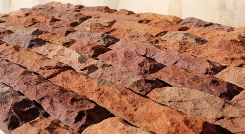  Песчаник (красный дракон) art PSK-5-03  купить в Сочи    3350 руб/кв.м   фото 