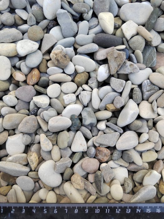 Галька черноморская фр. 10-20 мм.  купить с доставкой в Адлеру фото 